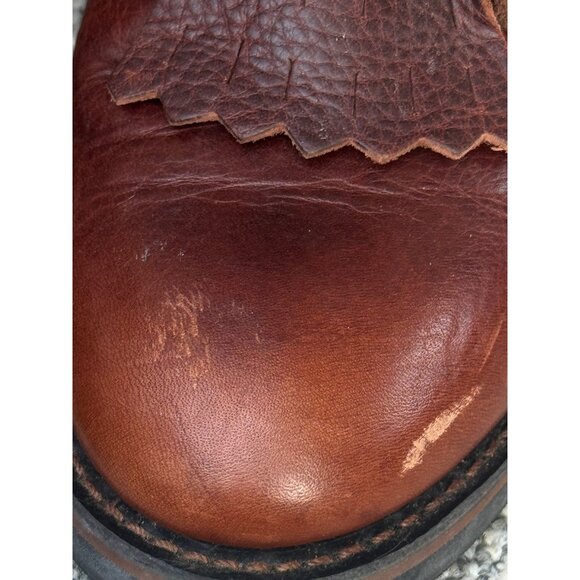 AdTec Mens Brown Leather Work Boots Size 9 M - Picture 14 of 16